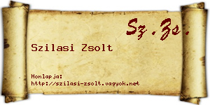 Szilasi Zsolt névjegykártya
